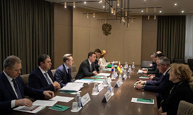 Дмитрий Патрушев и глава Правительства Республики Южная Осетия Константин Джуссоев обсудили сотрудничество в АПК